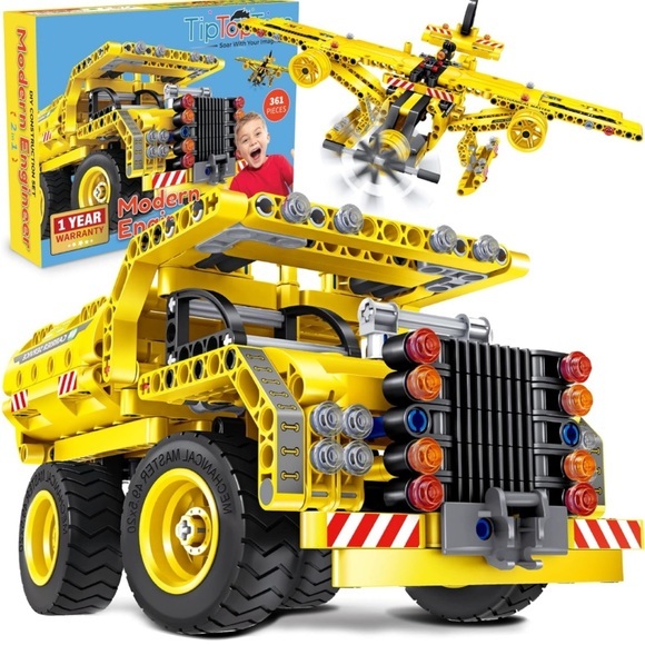 NEW STEM Toys Building Set for Kids 8-12 (361 pcs) Construction Engineering Kit - Picture 1 of 9